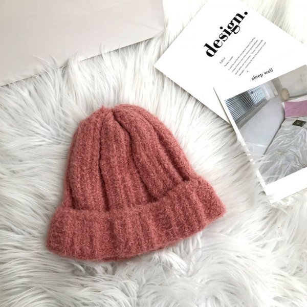 Macaron Color Women's Knitted Wool Warm Hat