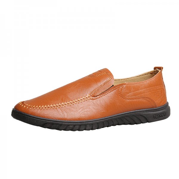 New Men's Casual Leather Shoes Lazy Shoes Pu Shoes