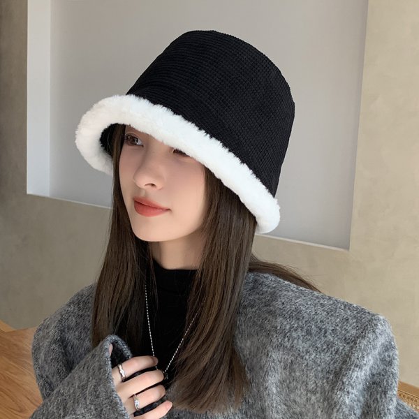 Female Casual Hundred With Warm Protective Ear Basin Hat