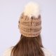 Warm Big  Ball Knitted Wool Hat