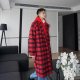 Vintage Woolen Coat Thickened Mid-length Woolen Trench Coat