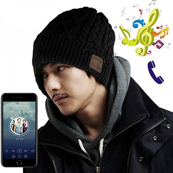 Men's And Women's Knitted Wireless Call Listening Music Hat