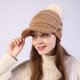 Warm Big  Ball Knitted Wool Hat