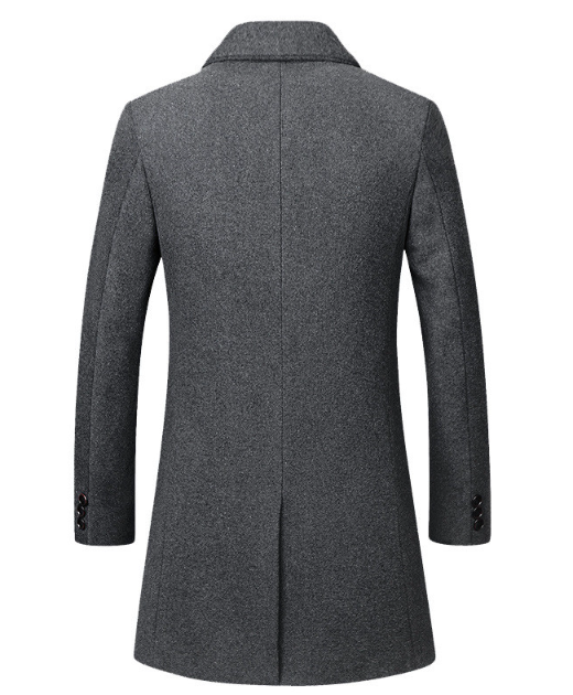 Men's long coat woolen coat trench coat