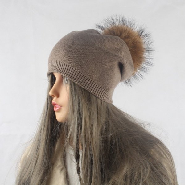 Fur Pompom Hats