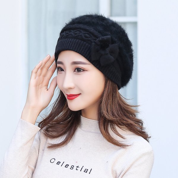 New Women's Winter Warm Fleece Knitted Hat